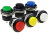 6 pcs R13-507 Momentary SPST NO Red Black White Yellow Green Blue Round Cap Push Button Switch AC 6A/125V 3A/250V 6color ► Photo 2/6