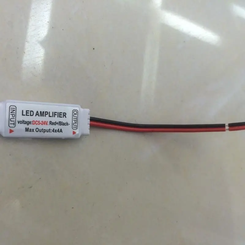 Мини усилитель RGBW 5 pin 4CH x 4A для 5050 светодиодный светильник 1 шт.|rgbw amplifier|amplifier rgbwled