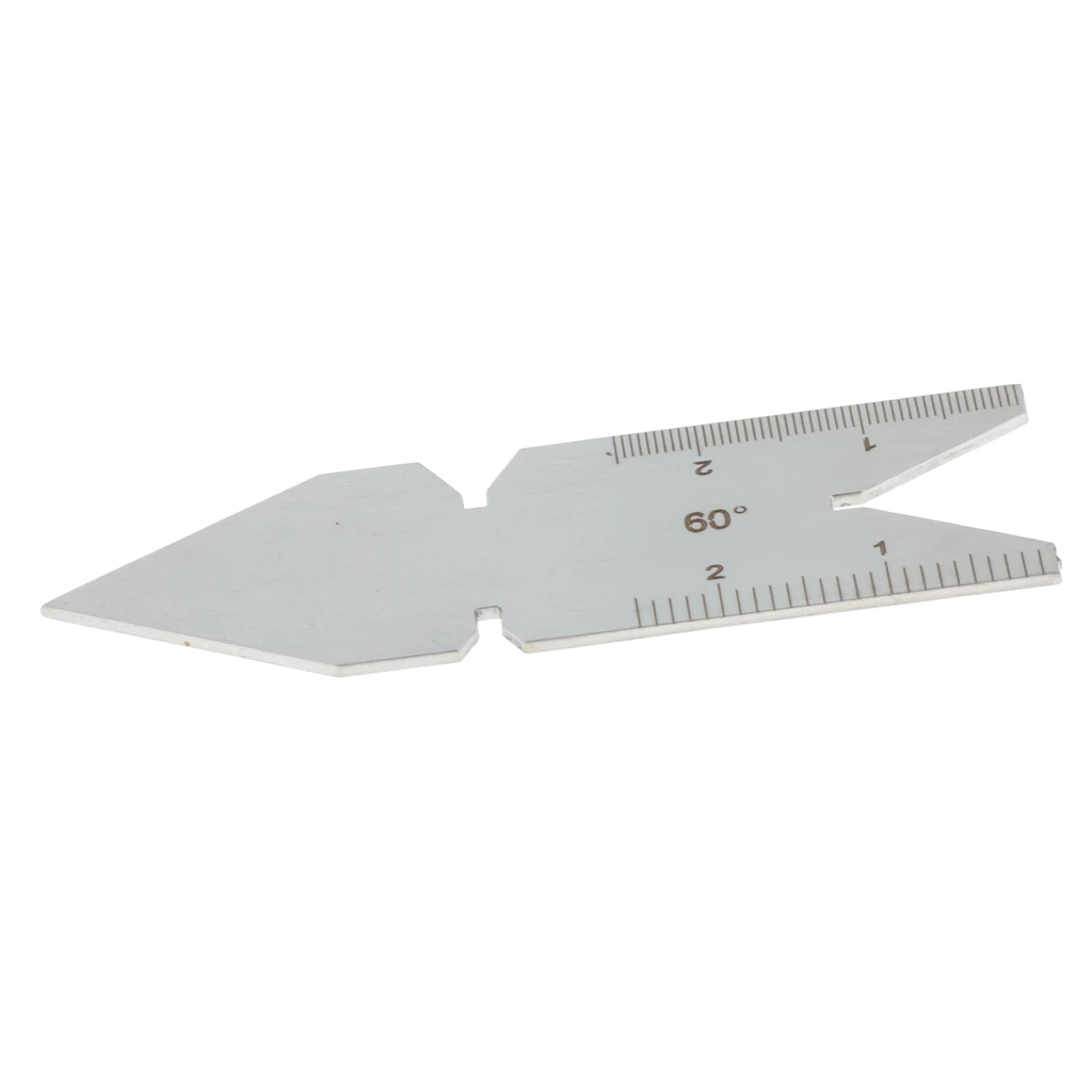 Set Of 2PCS 60 Degree Stainless Steel Fish Center Gauges Inch / Metric