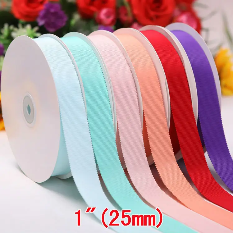

[IuBuFiGo] 1" 25mm Solid Color Petersham Ribbons Hat Ribbons50yard/roll/lot