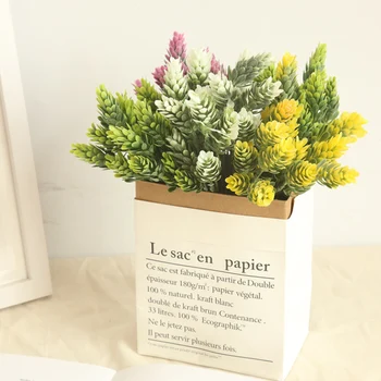 

plastic pine cone artificial flowers fake plants pineapple pinecone romantic wedding decoration faux foliage winter home decor