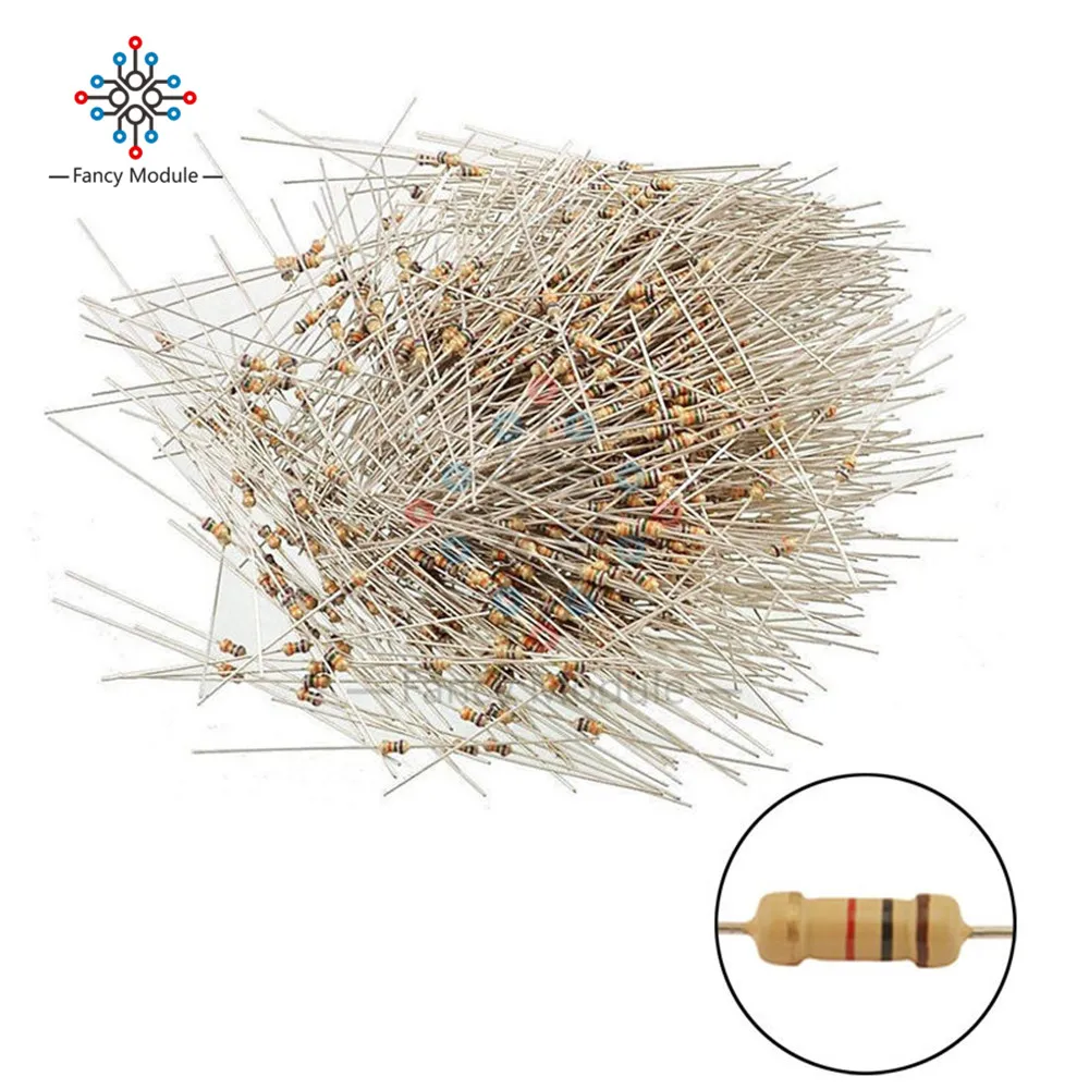 

100PCS Film Resistors Resistance 10K Ohms OHM 1/4W 5% Carbon Film Assortment