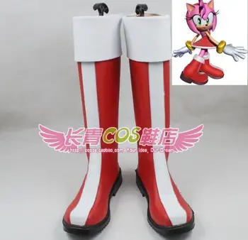 

Sonic the Hedgehog Amy Sonic Boom TV Series Amy Rose Cosplay Shoes Boots Custom-Made