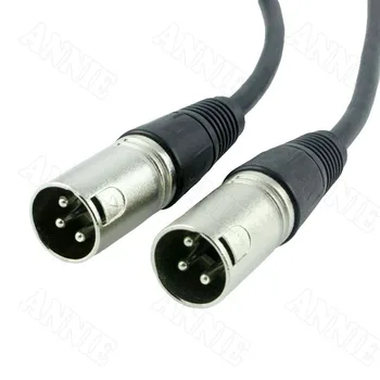 

5pcs/lot XLR Balance Male To Male Plug Audio Jack Microphone Console Wire Socket