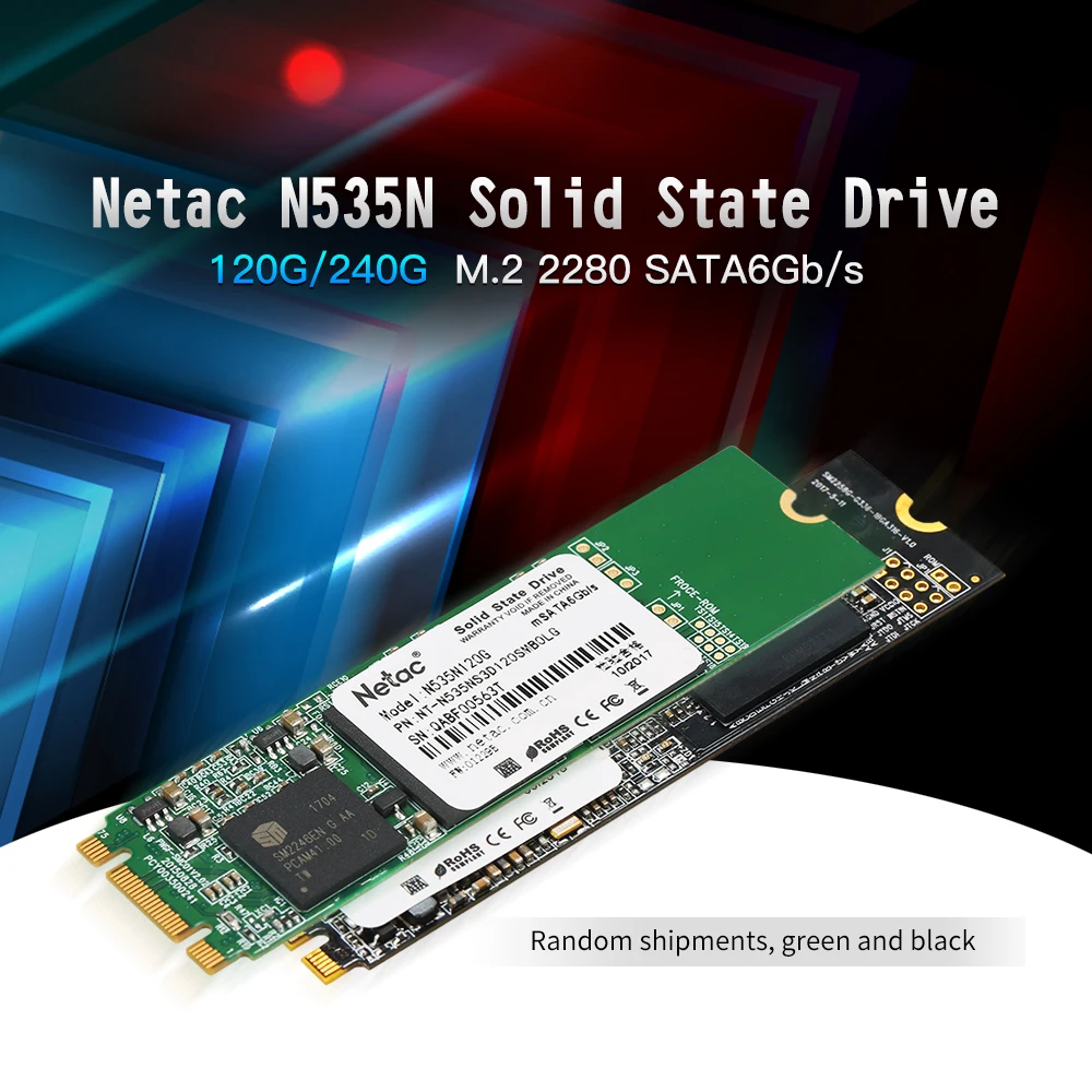 Netac M.2 2280 SSD жесткий диск 240 ГБ 120 ГБ Внутренний твердотельный накопитель 240 ГБ M2 TLC Флэш-Накопитель SSD жесткий диск для настольного компьютера ПК
