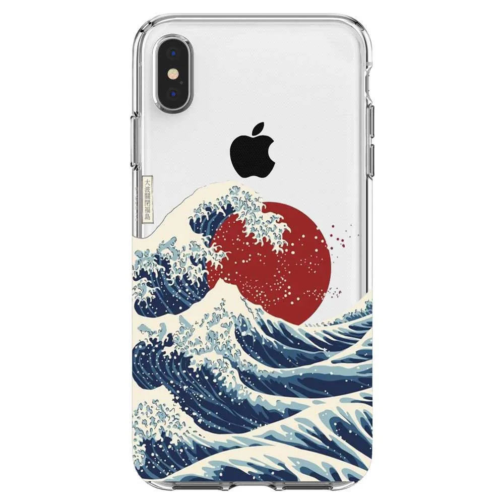 Van Gogh Starry Night Huge waves off kanagawa Soft silicone cover phone case for iPhone XR MAX XS X10 5 5S SE 6Plus 6 6S 7 8Plus