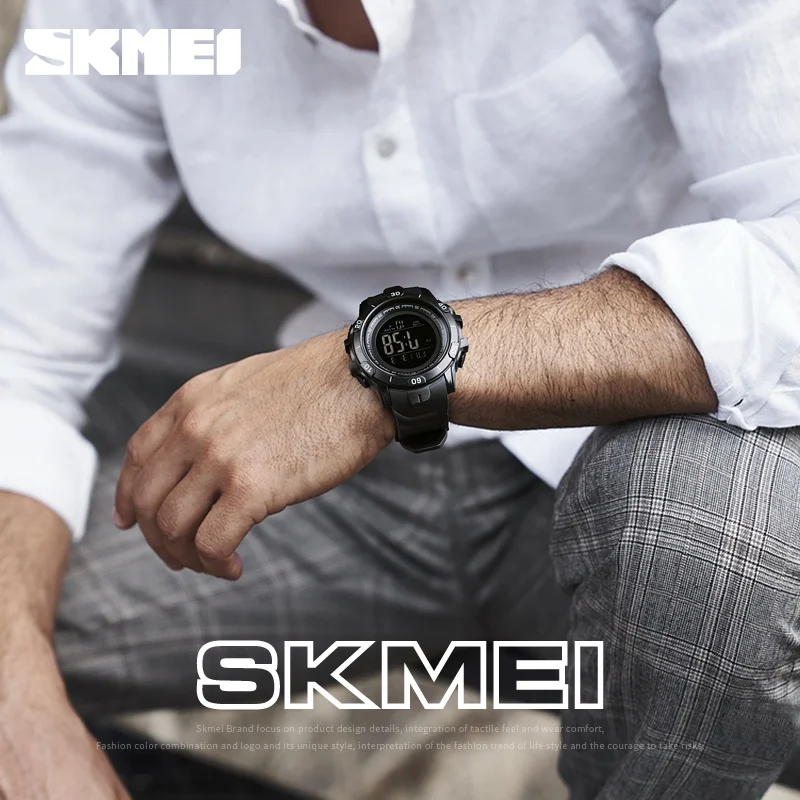 Спортивные часы SKMEI для мужчин цифровые армейские с обратным отсчетом