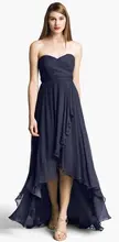 Grau Lange High Low Chiffon Promkleider 2016 Robe De Bal Longue Schatz Sexy Backless Partei Cocktail Anlass Formale Kleider