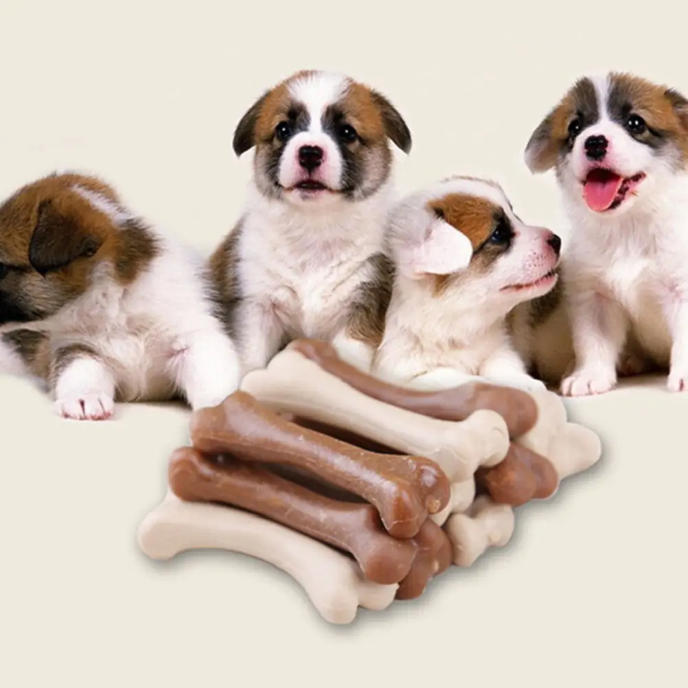 6pcs wholesale Dog Teething Aid Toys Pet Puppy Dental Chews Bone