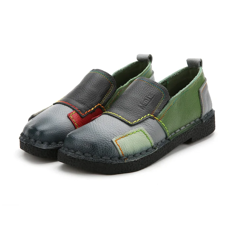 Mélangées black Appartements Couleurs Et black Cuir purple gray En Lace Chaussures Main Lace À Douce La Mocassins Yellow Snurulan Confortable Véritable red Casual Lace Mode Lace Femmes gray purple n8qwS6CaR