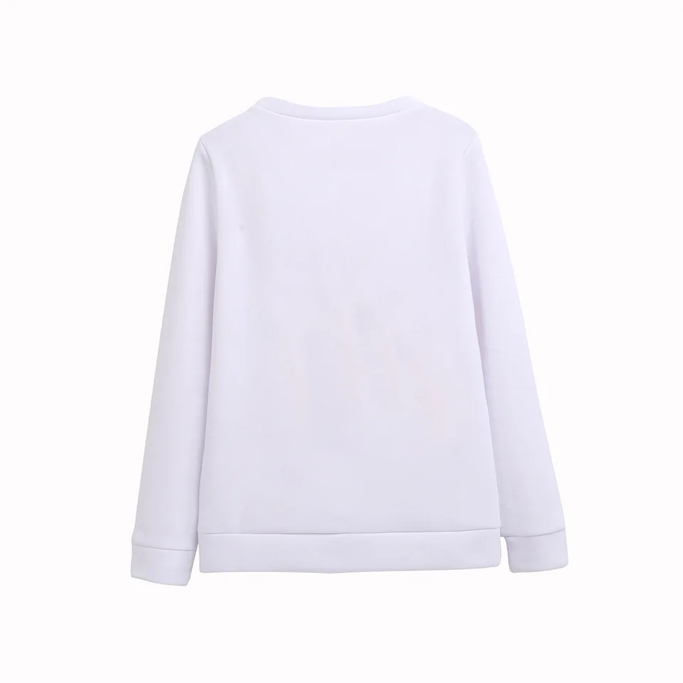 new Fashion Sweatshirt Womens Long Sleeve Casual Ladies o-neck maomao ball ice cream cone print Loose pullovers Top fleece Hoodies