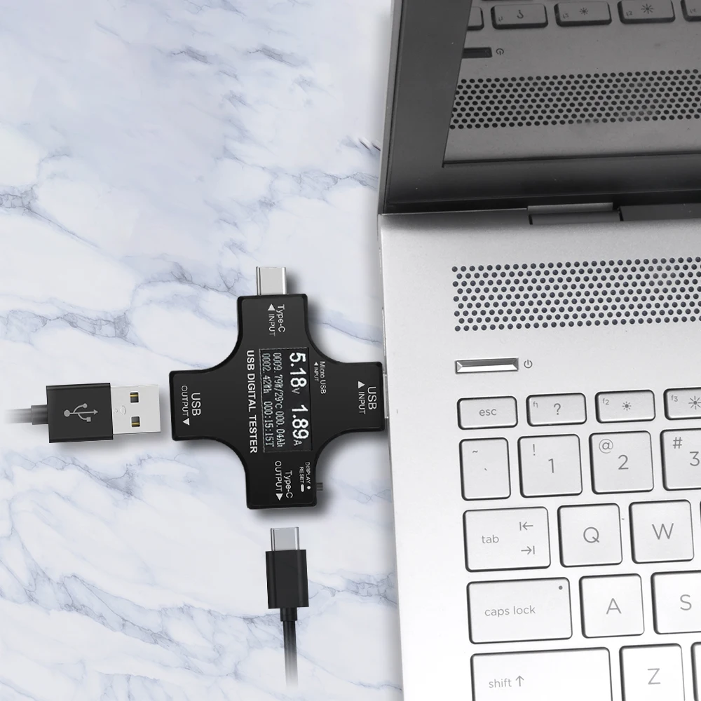 Портативный usb-тестер type-C цифровой вольтметр постоянного тока Amperimetor измеритель тока Амперметр детектор зарядное устройство индикатор