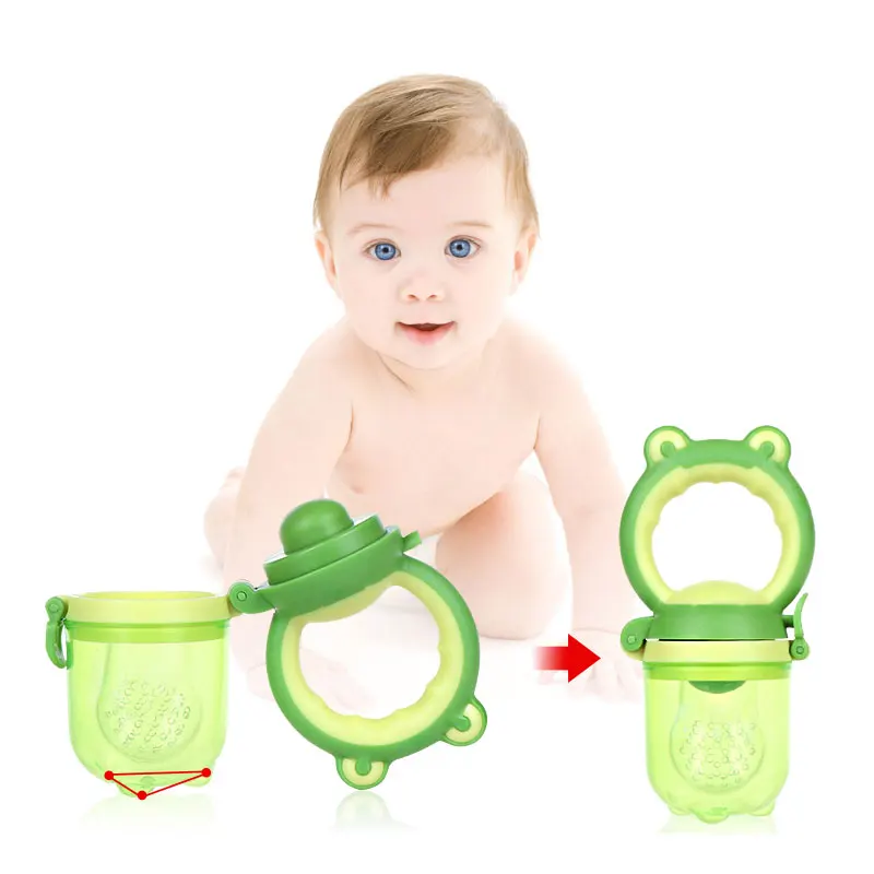 1Pcs Fresh Food Nibbler Baby Pacifiers Feeder Kids Fruit Feeder Nipples Feeding Safe Baby Supplies Nipple Teat Pacifier Bottles