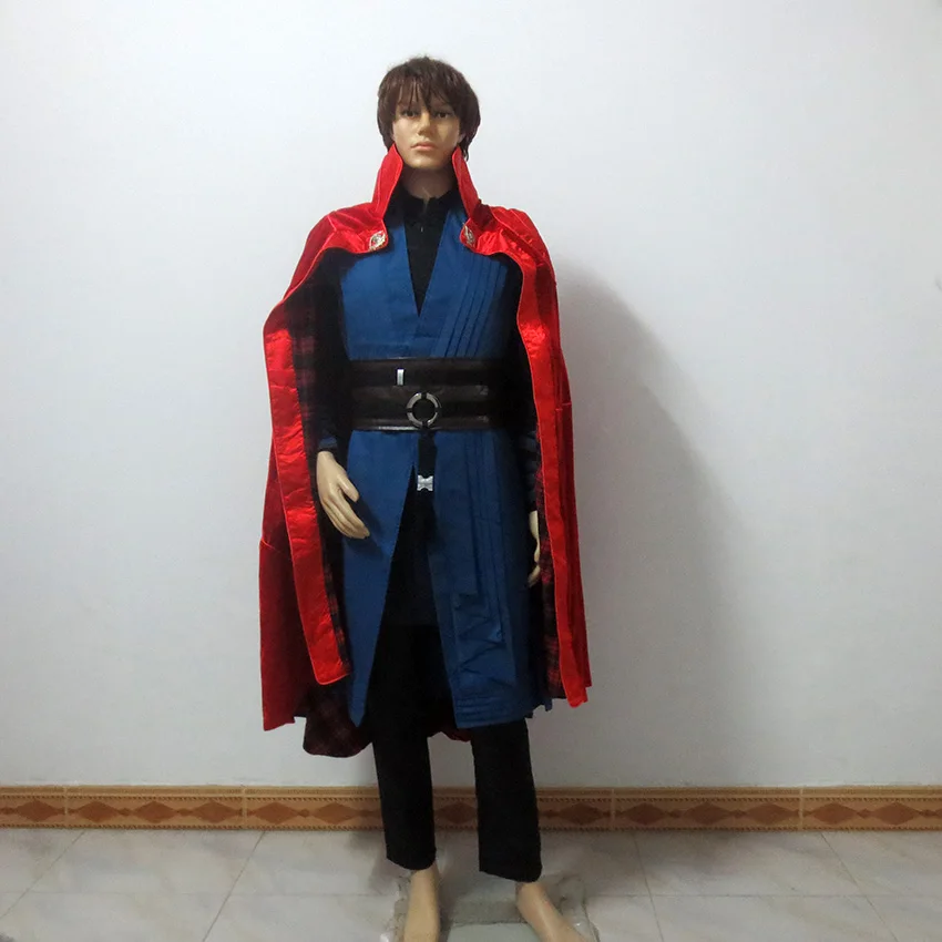

Doctor Strange Costume Dr.Strange Steve Cosplay Outfit Superhero Battle Suit Magic Cloak Full Set high quality Custom Made