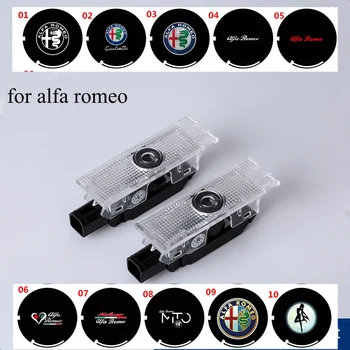 

for Alfa Romeo 159 LED Car Door Welcome Light Logo Projector for Alfa Romeo 159 Giulia Giulietta Mito Stelvio Brera Spider