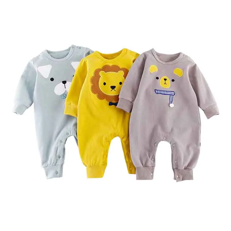 

Cute Animal Newborn Baby Rompers Spring Long Sleeve Baby Wear Infant Jumpsuit Boy Girl Winter Clothes Roupas De Bebes Infantil