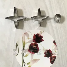 3 шт./партия фуксия Сиреневый цветок формы из нержавеющей стали Формочки для печенья сэндвич фрукты овощи торт плесень кухонные инструменты JSM021