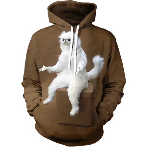 US Size Animal 3D Print Unisex Pollover Hoodies With Pocket Sweatshirt