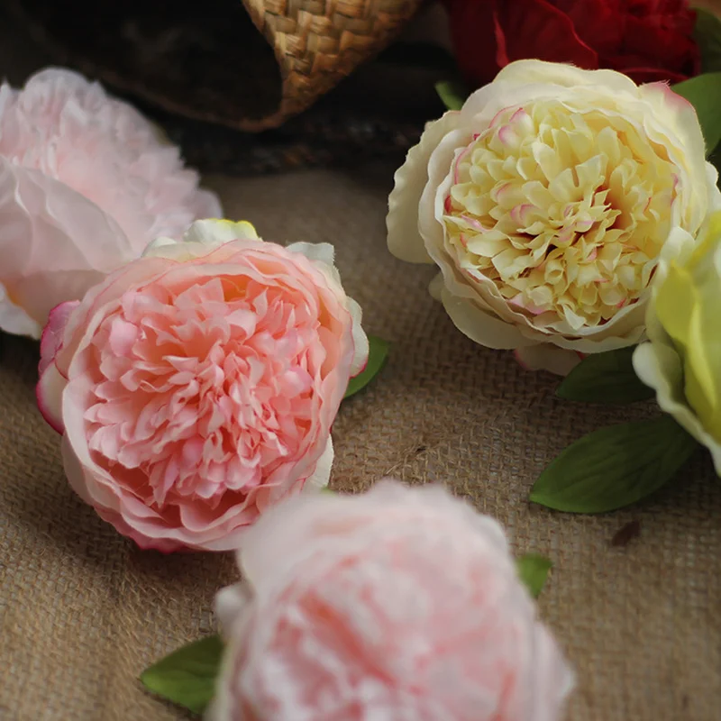 5pc Peony head artificial flower for diy home wedding party background wall decoration silk flower wedding arch accessories 5pc Peony head artificial flower for diy home wedding party background wall decoration silk flower wedding arch accessories