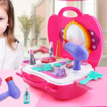 

Funny Children Play House Game Set Props Simulation Cooking Utensils Dressing Table Cash Register Tool Doctor Suitcase Toys