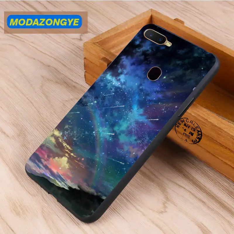 OPPO A7 Case Cover 6.2 inch Soft TPU Luxury Cartoon Back Phone A 7 OPPOA7 CPH1901 Silicone |