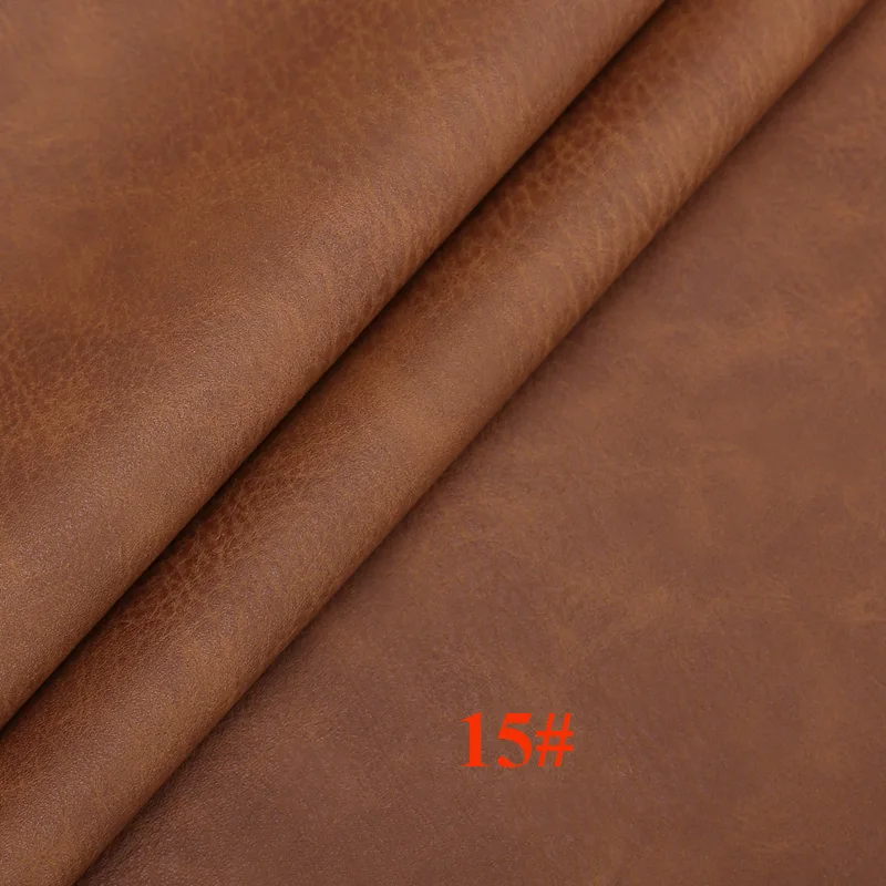 Meetee 100*138cm Faux Artificial Synthetic Leather Fabric for Sewing DIY Bag Shoes Sofa Material Home Decor Accessories - Цвет: 15