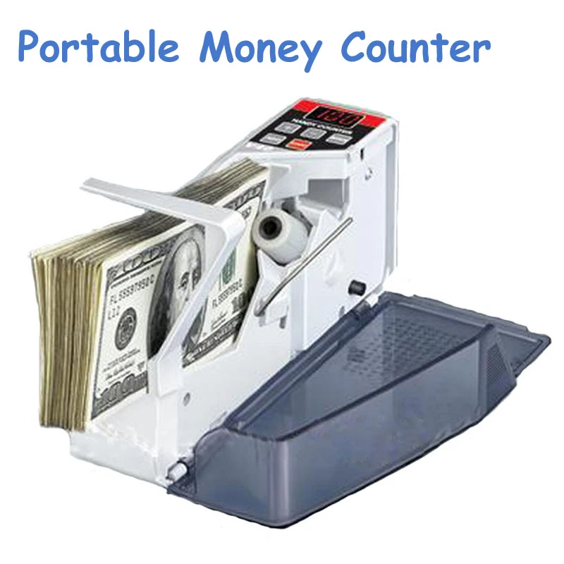 Aibecy1 Mini Money Counter Mini Handy Bill Cash Banknote Counter Money Currency Counting Machine AC or Battery Powered Aibecy1 Mini Money Counter Mini Handy Bill Cash Banknote Counter Money Currency Counting Machine AC or Battery Powered