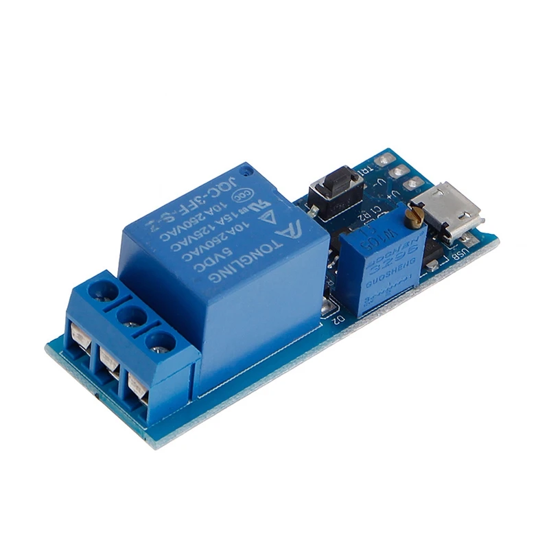 5 В-30 В задержки реле Таймер модуль запуска коммутатора Micro USB Мощность инструмент
