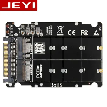 

JEYI U.2 Series M.2 TO U.2 SFF-8639 Adapter PCIe U2 2.5' SSD PCI-E X4 X16 intel PCIe3.0 PCI-E GEN3 M-KEY B-Key Card AHCI Dual PD