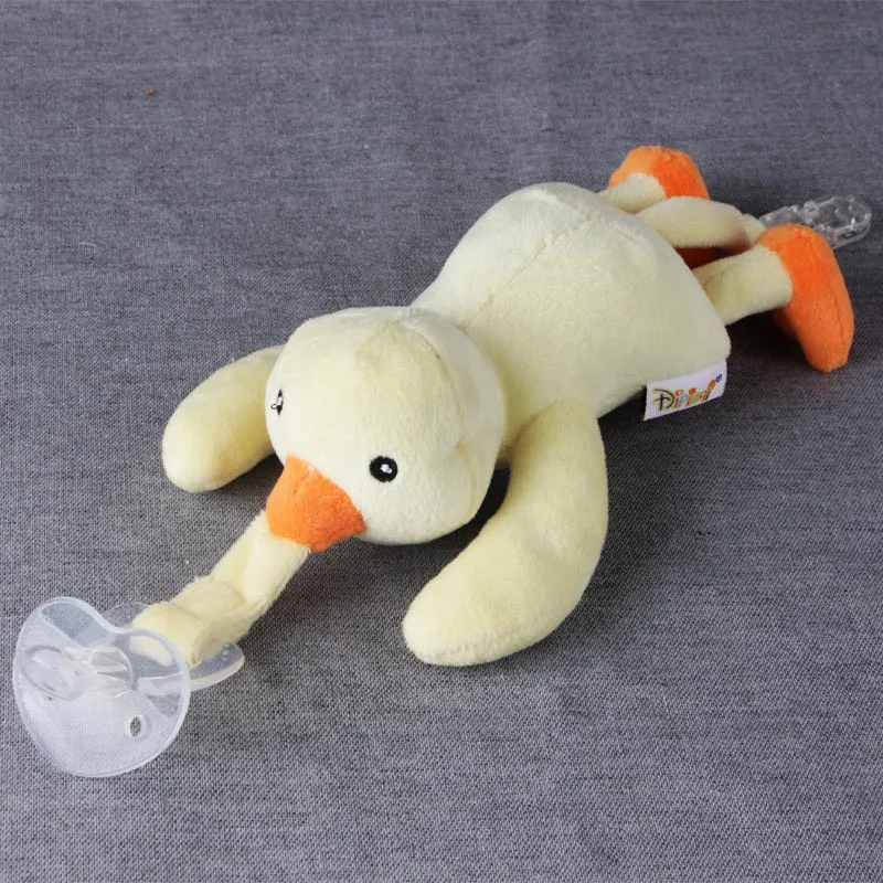 Baby Cartoon Animal Pacifier Infant Cute Plush Nipple Soother Training Toys Kids Soother Nipple Dog Lion Pacifier Clip T0713 (14)