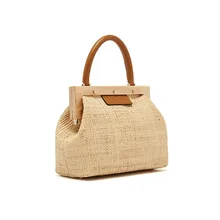 Дизайнерская Летняя коллекция, Маленькая женская сумочка, ручная сумка на цепочке, Соломенная Сумка, женская сумка для путешествий, пляжа, через плечо, праздничная ручная работа