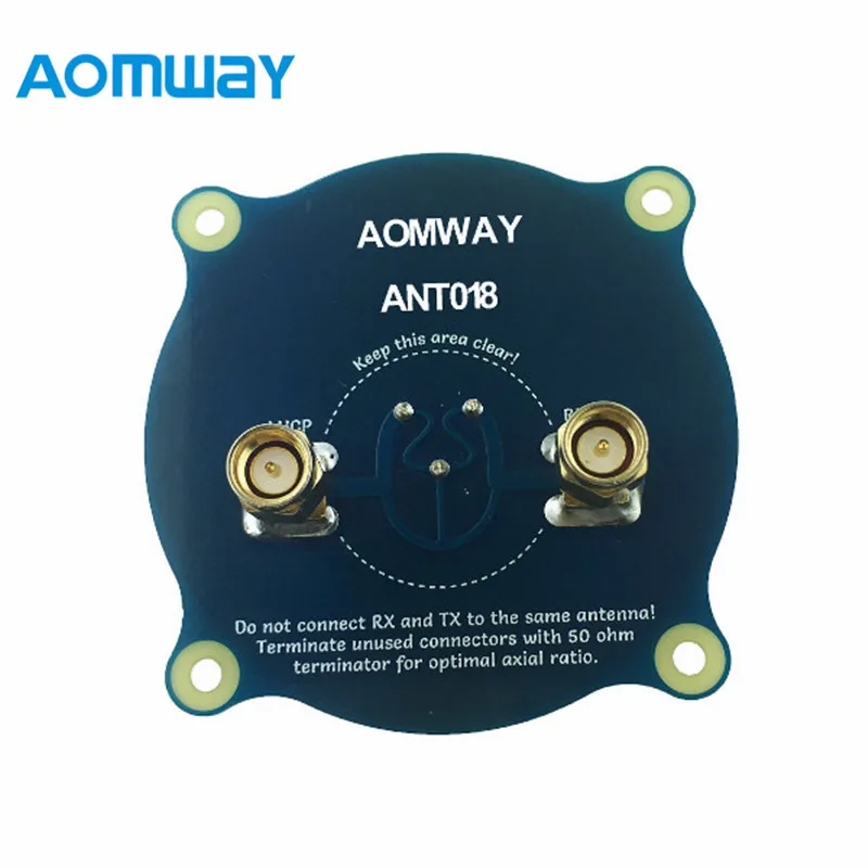 Aomway ANT018 Тройная подача патч 1 5 8 Г 8dBi RHCP/LHCP FPV пагода антенна SMA/RP SMA для RC гоночная