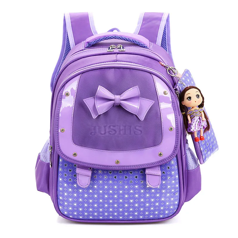Милый бант Принцесса школьный рюкзак водостойкий Детский школьные рюкзаки для девочек мультфильм рюкзак школьный детский рюкзак-мешок