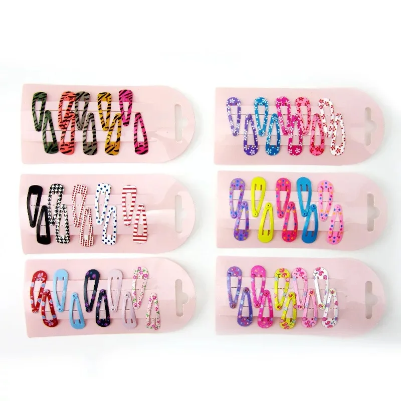

30Pcs/Set Cute Printing Flower Mini Small 3cm Hair Clips Cartoon Girls Hairpins Candy Color Star Headbands for Kids Hairgrip