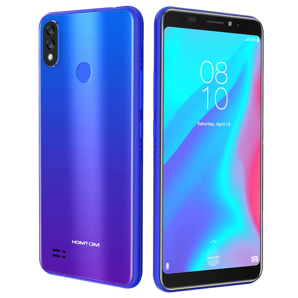 HOMTOM C8 4G Smartphone 5.5'' Android 8.1 MTK6739 Quad Core 1.3GHz 2GB RAM 16GB ROM 13.0MP Fingerprint Face ID 3000mAh Cellphone