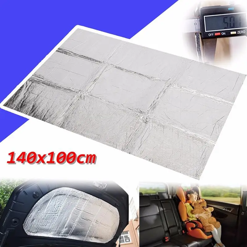 6pcs Heat Shield Mat Car Turbo Insulation Muffler Hood Fiberglass Cotton