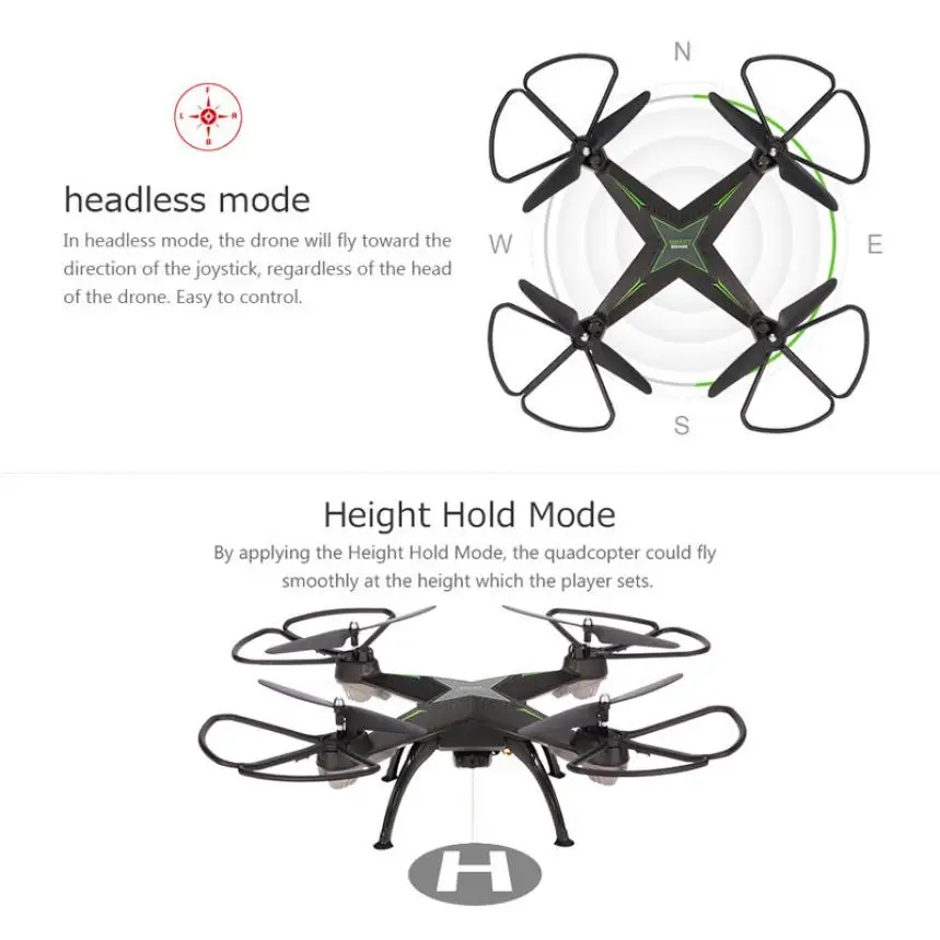 JD 10HW Led Night Fly 2 4G 4CH 6 осевая 2MP камера WIFI FPV Дрон RC Квадрокоптер Z922|rc quadcopter wifi|drone wifi