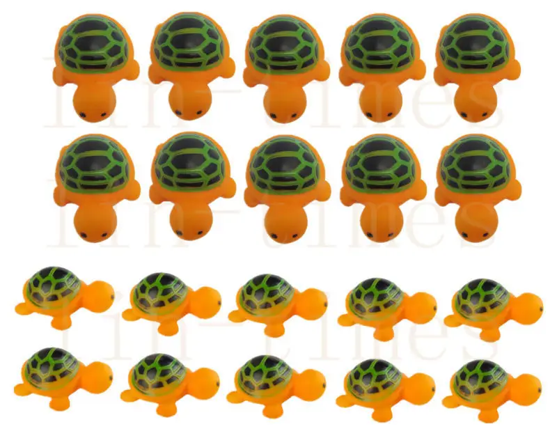 40pcs Turtles Baby Bath Tub Bathing Rubber Squeaky Toys Free shipping | Игрушки и хобби