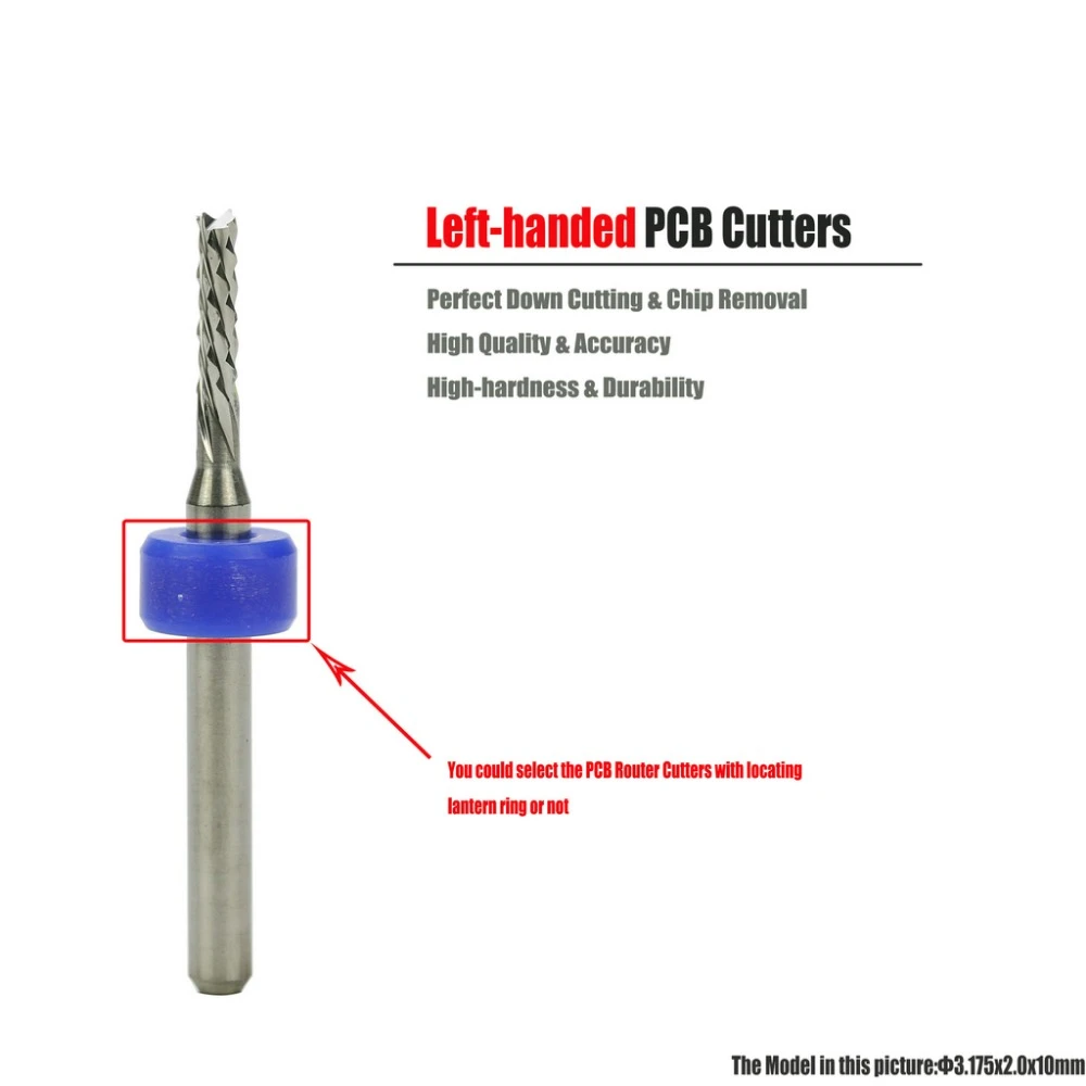 Diamond Cut Flutes .050" Carbide Router Bits CNC PCB Dremel  DP FIVE PIECES