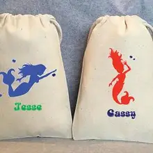 На заказ Русалка Свадебный муслиновый, для подарка подарок Добро пожаловать конфеты спасибо сумки Мешочки мальчишник, девичник вечерние подарочные сумки