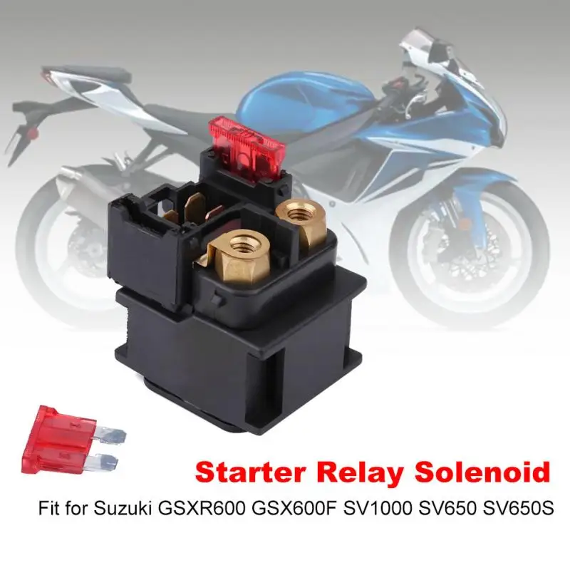 thumbnail image 2 of 12v Starter Relay Solenoid For Suzuki An 250 400 TL1000R GSX 600F 750F SV1000 LTZ250 2 of 11