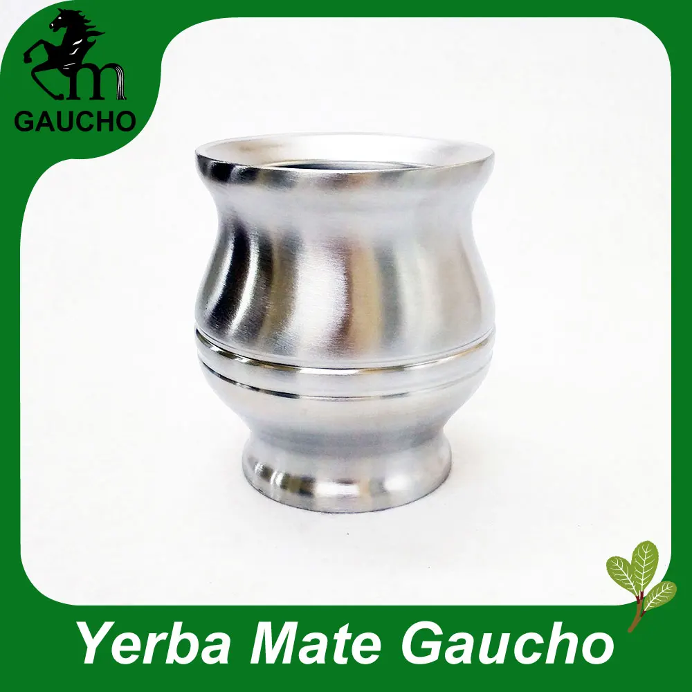 

40pcs/Lot Argentina Yerba Mate Gourds Stainless Steel Yerba Mate Calabash Heat Insulated Easy Cleaning Hot Sale MT018-180
