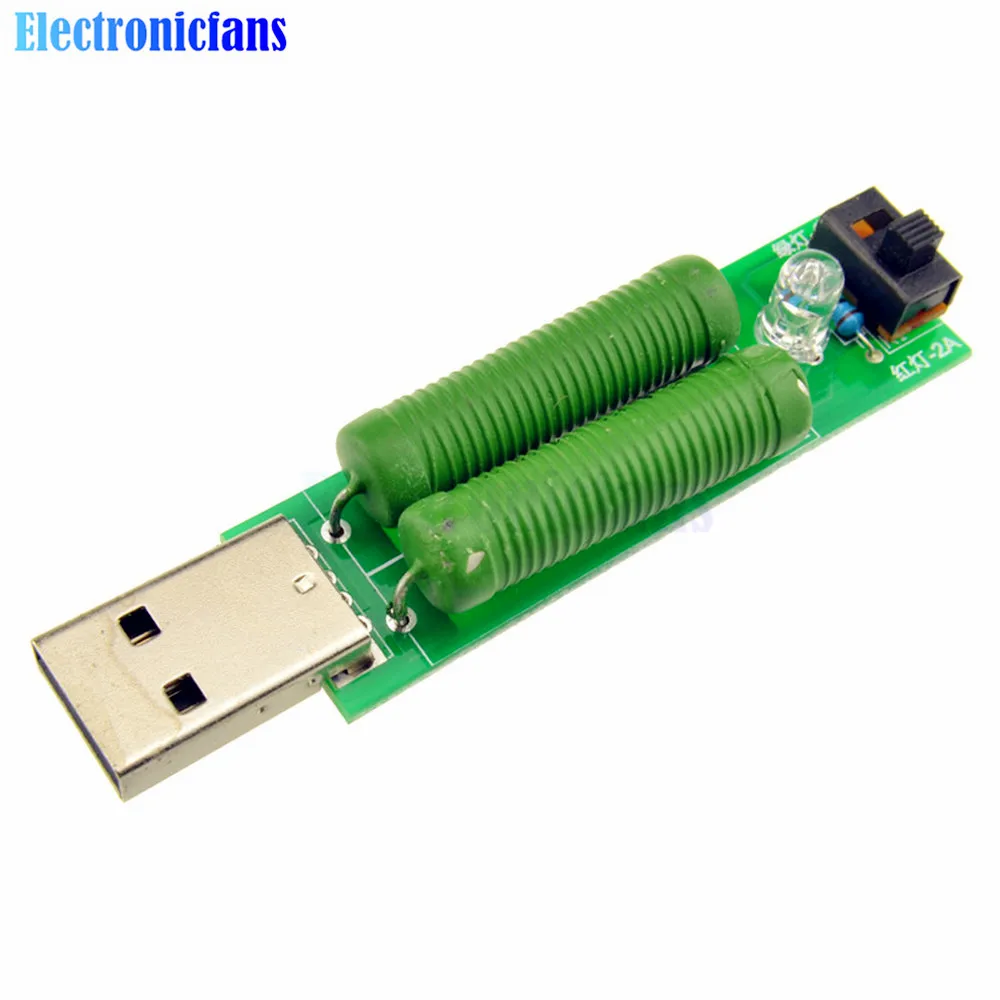 Usb разряд Сопротивление нагрузке резисторы Мобильная мощность 2A/1A тестирование