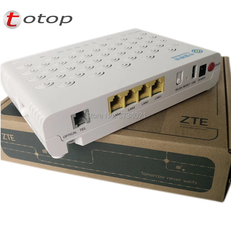 Бесплатная доставка ZTE F623 FTTH GPON ONU fiber optica 6 0 ONT роутер с 1GE + 3FE голос WIFI USB английская