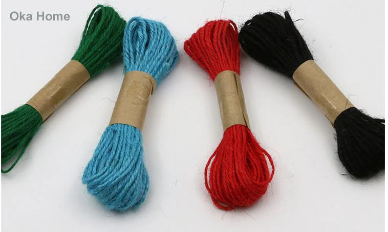 Женский Шнур из джута 10 метров 17 цветов|twisted jute rope|jute ropedecorative cords |