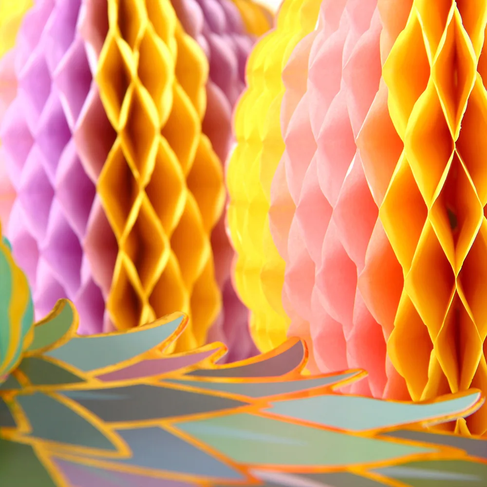 Летние украшения для вечеринки в гавайском стиле 3 шт./компл. вафельная ткань ананас для стола пляжные бассейн Луо тропический День рождения Декор