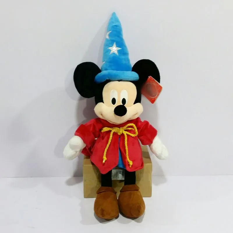 

60cm Mickey Fantasia Sorcerer Plush Doll Cute Stuffed Animals Toys 1pcs