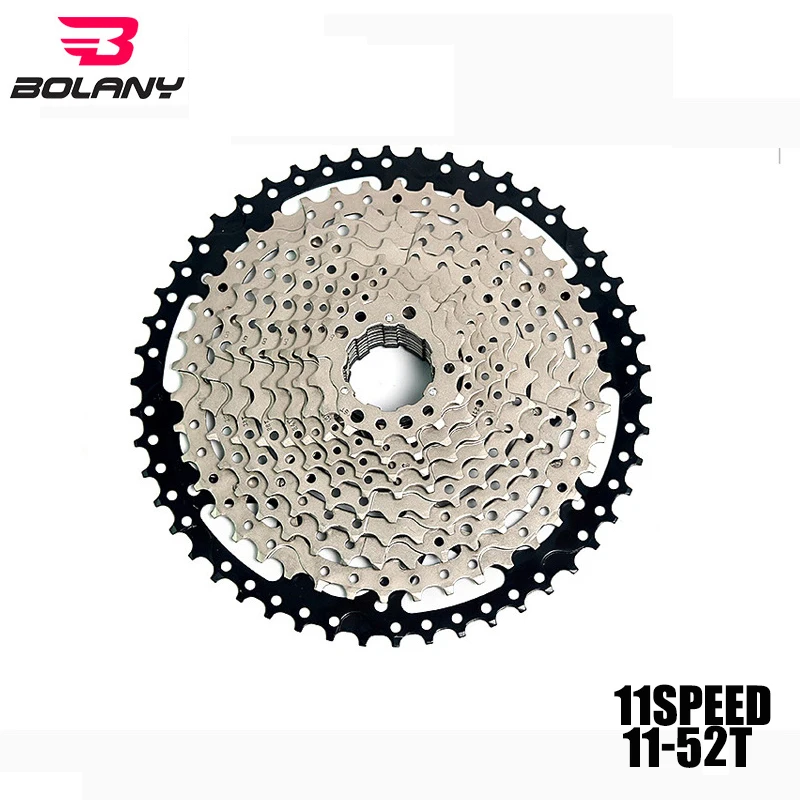 BOLANY 11 Speed Cassette 11-52T Wide Ratio Freewheel Mountain Bike MTB Bicycle Flywheel Sprocket Compatible with SIMANO | Спорт и