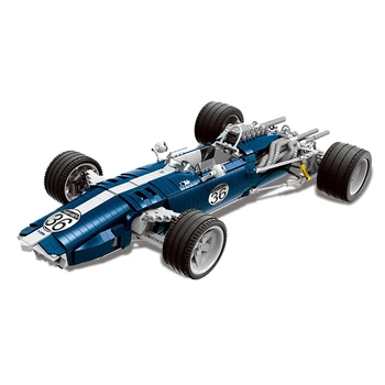 

1758PCS the Blue F1 Racing Car Set Building Blocks Bricks Educational Funny Toys Compatible Technic Kids Gift