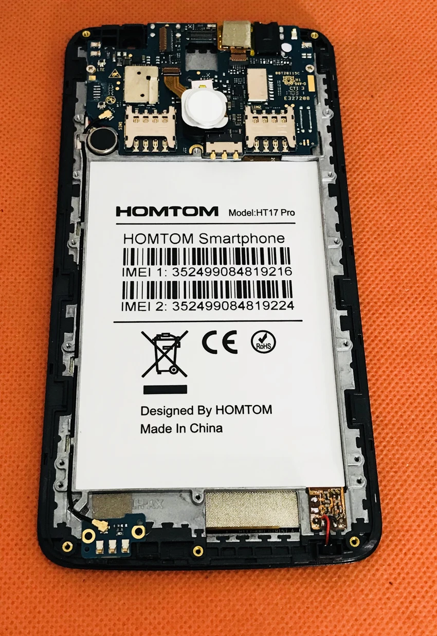 Использовать материнская плата+ сенсорный экран+ рамка для HOMTOM HT17 Pro 5,5 дюймов 1280x720 HD MT6737 4 ядра